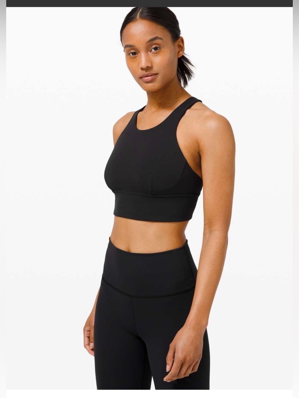 Lululemon Wunder Train Long Line Bra Medium Support C/D Cups , size 4